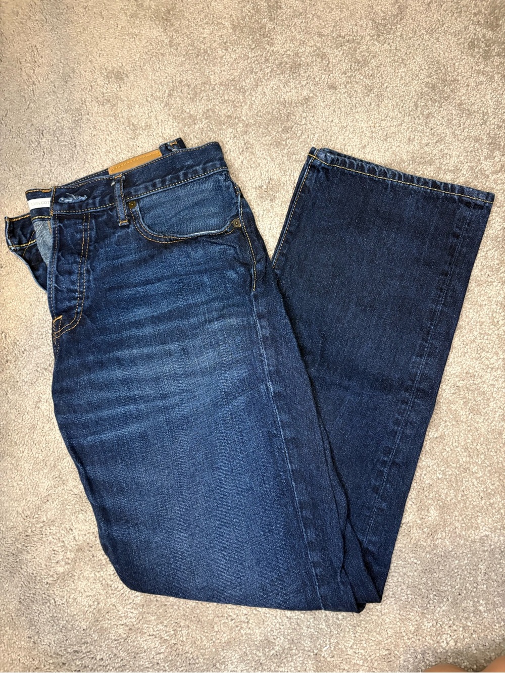Abercrombie & Fitch Classic Straight Jeans Men’s 32x32 Dark Wash Button Fly